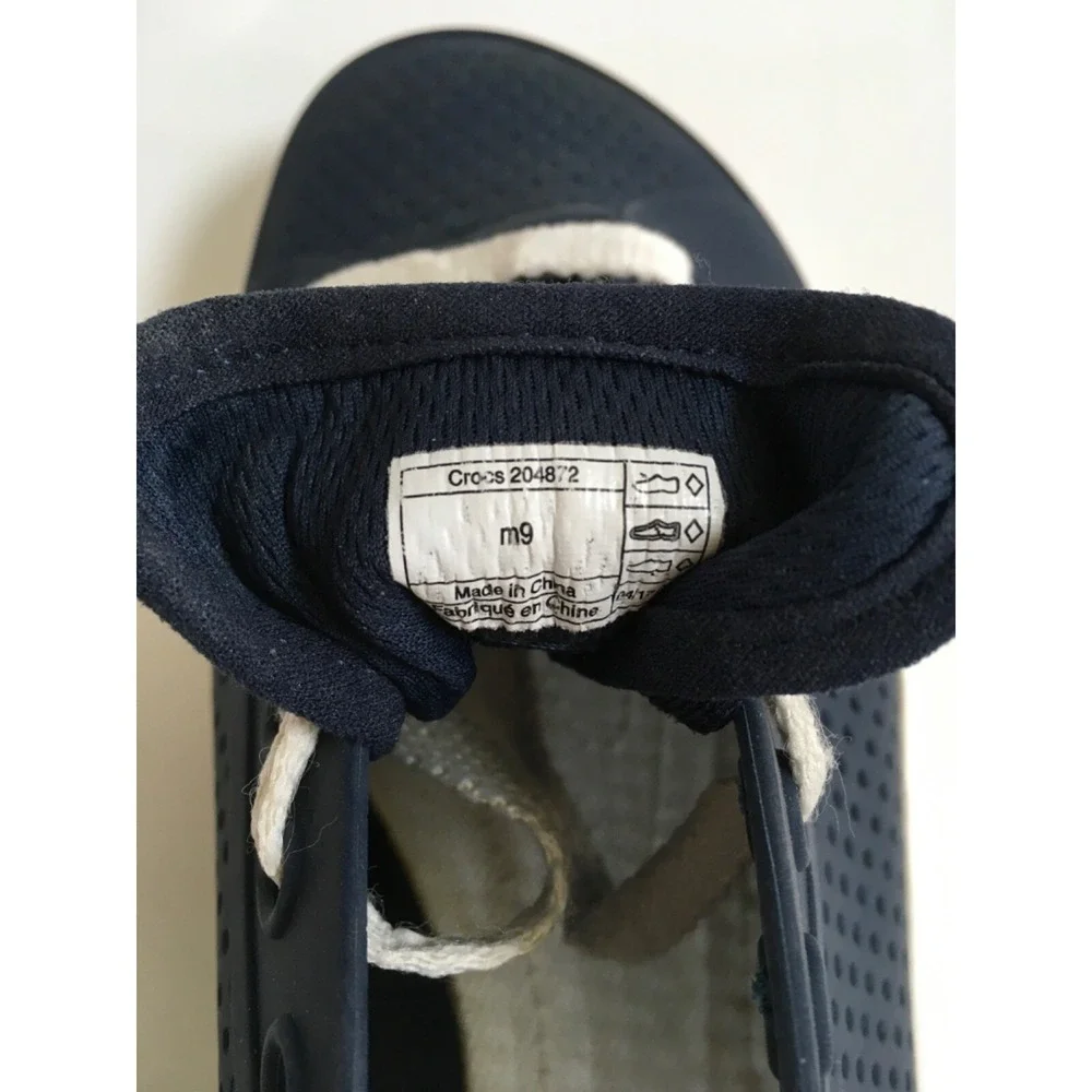 Crocs Citilane Roka Court Mens Navy Blue Casual Shoes 204872 Low Top Size 9